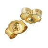 NKlaus 3 Pairs 375 Yellow Gold 9 Carat 5 mm