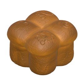 2025 Petals Jumbo Bread Squishy Slow Rising Bear Scented Bread Squishies Stress Relief Toys Gift (Chocolate)