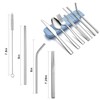 9 Piece Portable Stainless Steel Cutlery Set (Blue)