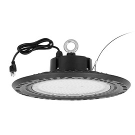 Q QINGCHEN Warm White 2700K LED High Bay Light 150W,ETL Certified Full Spectrum UFO High Bay LED Shop Light for Factory Work Shop Plant Growth