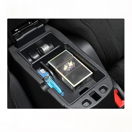 BIXUAN Compatible with Jeep Renegade BU Fiat 500X 2015-2022 Organiser with Non-Slip Mat for Armrest Centre Console, Internal Noise Reduction Organiser