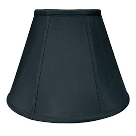 Royal Designs Deep Empire Lamp Shade, Black, 8 x 14 x 11