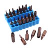 2 Pieces/Set 32 Holes Hex Shank Screwdriver Bits Holder Plastic