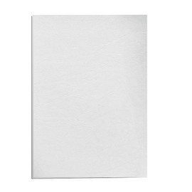 Fellowes A4 100 Percent Recyclable Leatherboard Binding Covers, Heavyweight, 250 gsm Presentation Covers, FSC, White, Pack of 25, 5373602