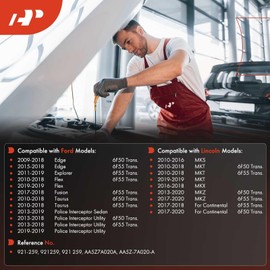 A-Premium Transmission Fluid Dipstick with Cap Compatible with Ford Explorer 2011-2019, Fusion 2017-2018, Edge, Taurus, Flex & Lincoln MKZ, MKX, MKS, MKT