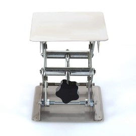 Laboratory Stand Table 100 x 100 mm Scissor Lift Stainless Steel Laboratory Lift Lifting Platforms