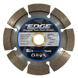 4" Diamond Tuck Point Blade for Mortar Joint Removal, Single Blade, 3/8" Segment Width, 7/8"-5/8" Arbor
