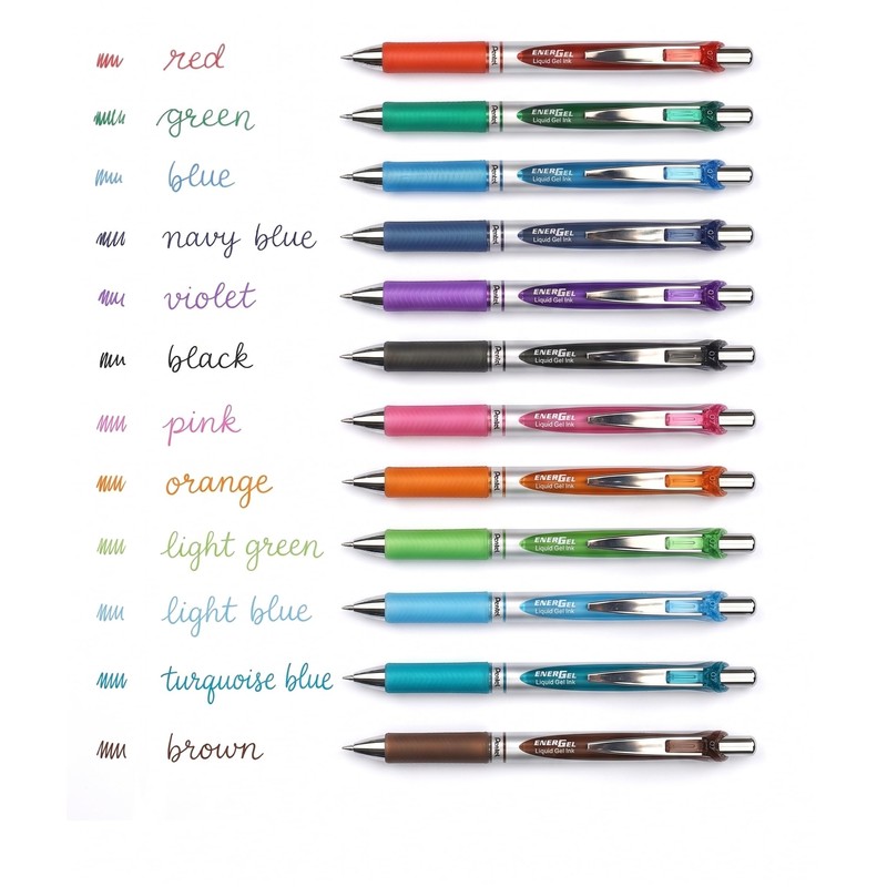 Pentel EnerGel XM BL77 Retractable Gel Pen (Pack of 12