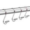 Metal Shower Curtain Hooks,Rust Proof Shower Curtain Rings for Bathroom,T-Bar