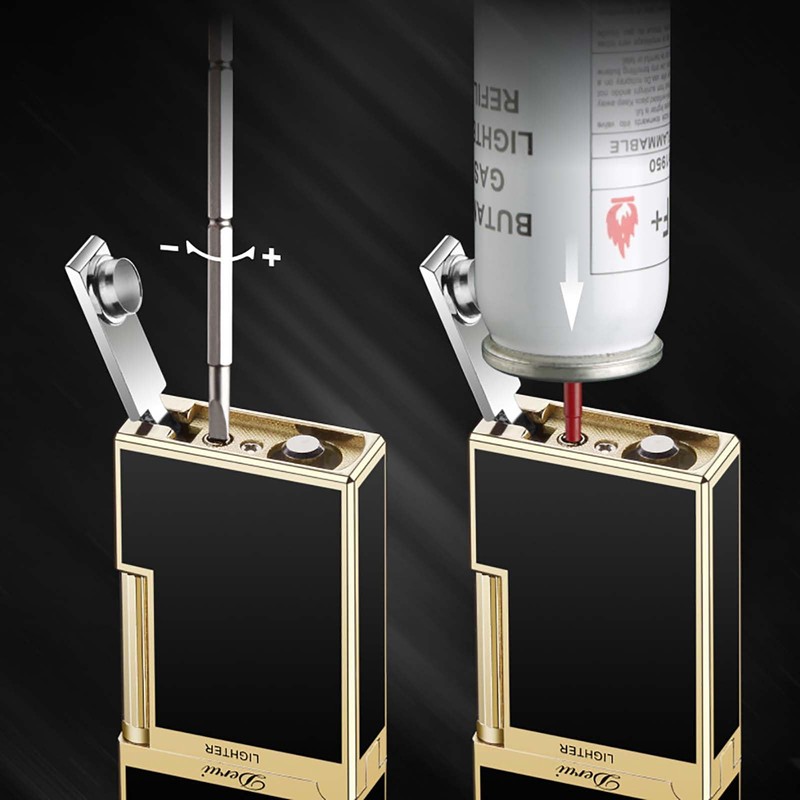 SNYYIAI Classic Lighter, Butanemetal Engraving Jet Torch Lighter, Side Slide