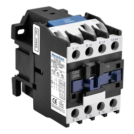 Heschen Electromagnetic Contactor, CJX2-2510 220V, 50/60Hz Coil 3P 3 Pole, Normal Open, Ie 25A Ue 380V