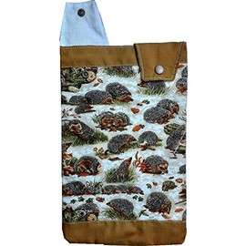 Catheter Leg Bag Holder. Cover. Hedgehogs.