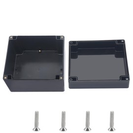 Otdorpatio Outdoor Waterproof Junction Box IP67 Project Box ABS Black Electrical Boxes Electronic Enclsoure for DIY Project 6.3 x 6.3 x 3.5 inch (160x160x90mm)