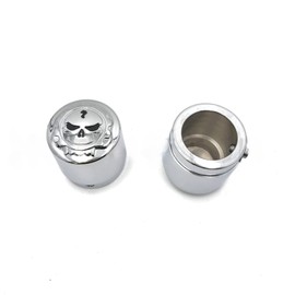 HASkulle Motorcycle 29mm Axle Nut Cap Skull Zombie Emblem for Harley Davidson Choppers for Honda