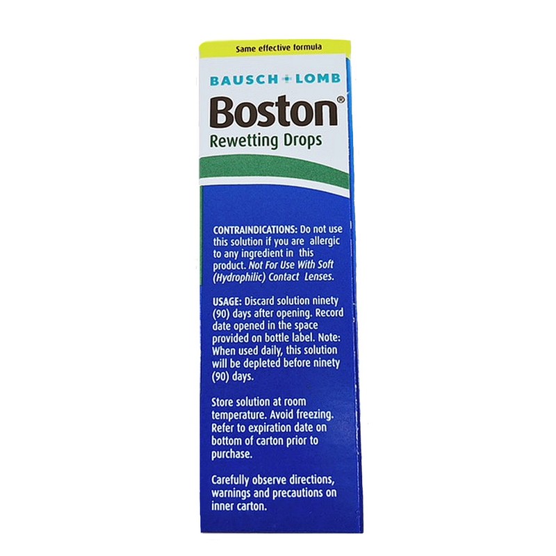 Boston Rewetting Drops .3 Oz, Pack of 12