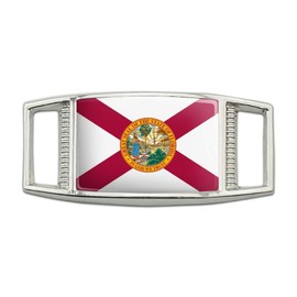 GRAPHICS & MORE Florida State Flag Rectangular Shoe Shoelace Shoe Lace Tag Runner Gym Charm Decoration