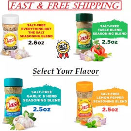 Dash New - Dash Salt-Free Seasoning Blend, 2.6 Ounce, ( Select Your Flavor & Size ) - Everything But The Salt, 2.6 Ounce