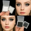 2 Pack Matte Black and White Eyeshadow Palette – Long-Lasting
