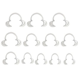 12pcs Dental Cheek Retractor for Teeth Whitening, C-Shaped Autoclavable Mouse Opener, 3 Size Clear Lipcheek Retractor for Dentists, Oral Care, Party, Mouthguard, Speak Out, Challenge Game