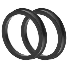 TUCKBOLD Car Wheel Hub Centring Rings Durable Wheel Centering Shaft Shock Absorbing Hub Rings Black 2pcs OD 78.1mm to ID 66.6mm Plastic