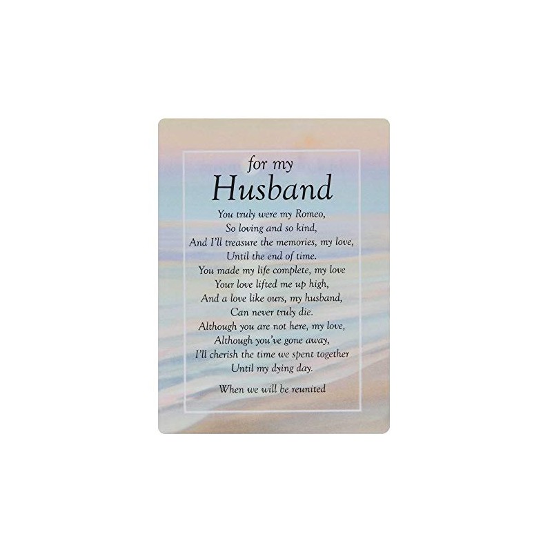 Widdop & Co. Graveside Cards Memorial - For My Husband