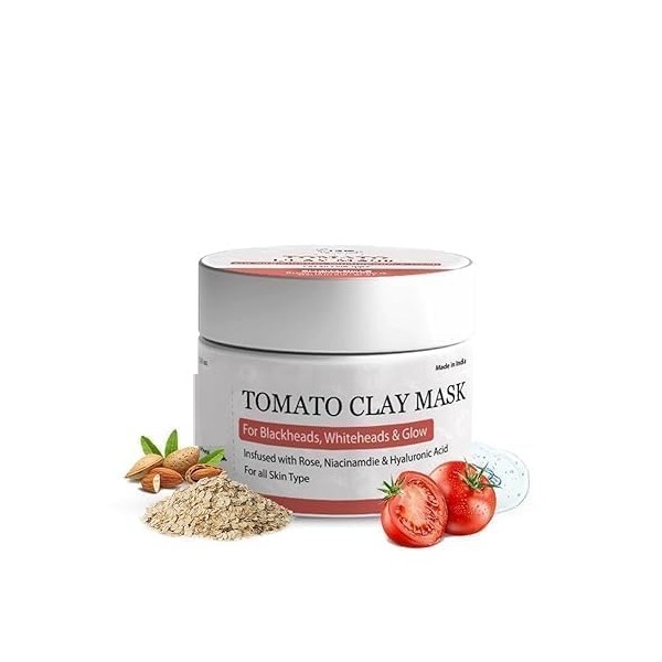 Tomato Clay Mask for Glowing & Healthy Skin | With