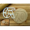 Sweet Prints Inc Number 70 Cookie Cutter - Dishwasher Safe