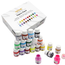 Artme Fabric Paint Set 20 Colours 20ml x 20 - Wash-safe