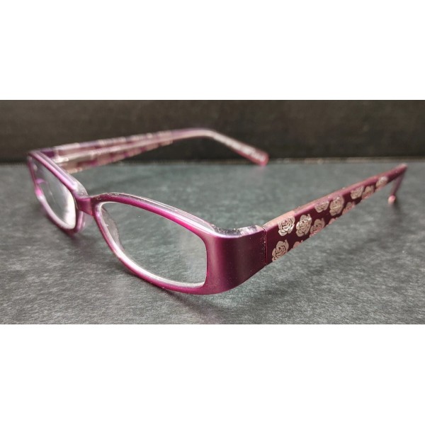 Foster Grant +1.25 Reading Glasses Designer Series Style SWEETIE Purple