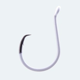 BKK Offset Heavy Circle Glow Hook | 7/0 | 5-Pack | 2X | Glow in The Dark | Needle Point