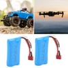 7.4V 1500mAh 15C Lipo Battery with Charging Cable Rechargeable Lithium