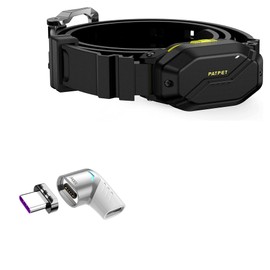 BoxWave Adapter Compatible with PATPET 910 Dog Training Collar - MagnetoSnap PD Angle Adapter, Magnetic PD Angle Charging Adapter Device Saver - Metallic Silver