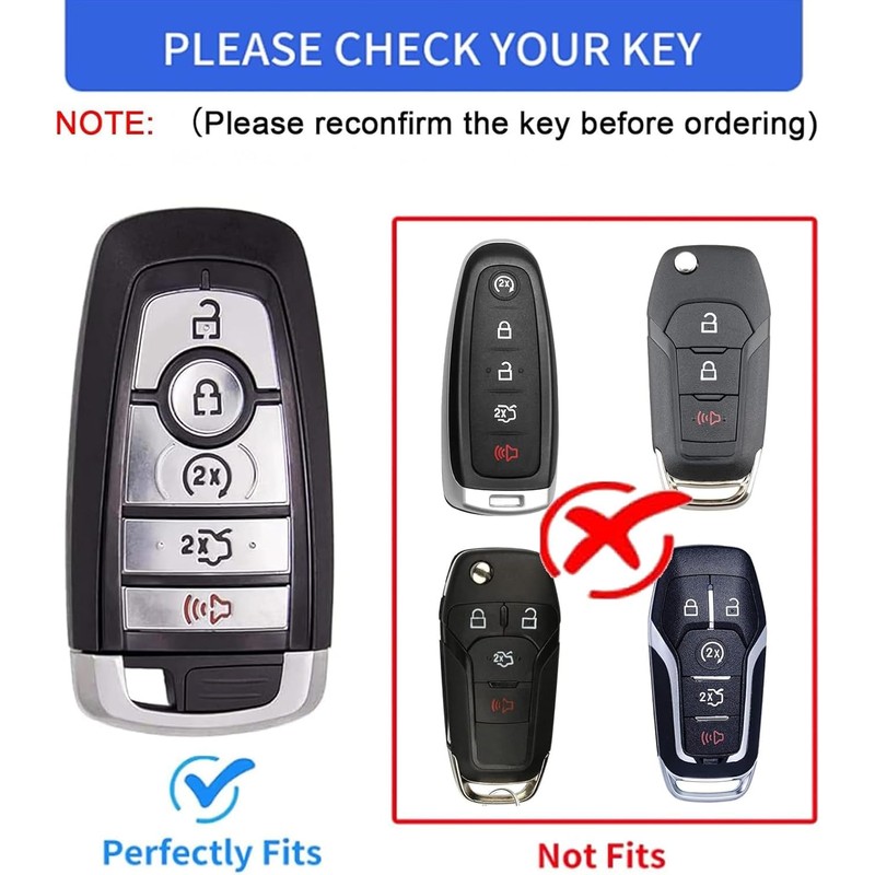 Zyntirik Car Key Fob Cover, Soft Leather Full Protection Key