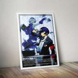 Persona 3 Poster Persona Print Gaming Poster 4 Colors Gaming Decor Video Ga - Color: 24x36