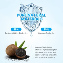 Brightify 10"x2.5" 5 Micron Carbon Water Filter, Whole House Carbon CTO Water Filter Cartridge Replacement Fits Culligan D-10A, P5-D, DuPont WFPFC8002, SCWH-5, GE FXWTC, Whirlpool WHCF-WHWC, 6 Pack