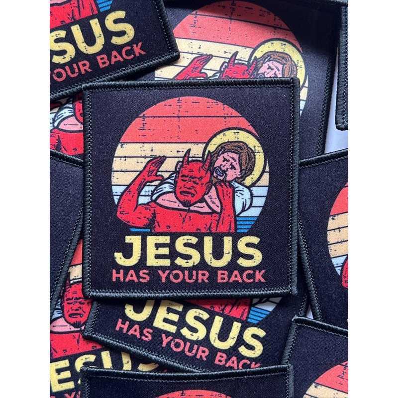 The Patch Bunker Jesus Has Your Back Jiujitsu Christian Iron