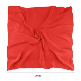Square Silk Scarf Women's Lightweight Bandana Red Black Neckerchief Women Red Scarf Headscarf Women's Elegant Neckerchief Red, Satin Scarf, Silk Scarf Hair, Gift for Women, pink