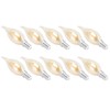 10PCS C35 LED Gold Filament Bulb 2700K 4W E14 Base