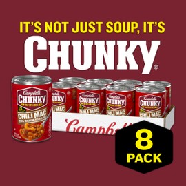 Campbell's Chunky Soup, Chili Mac, 16.3 Oz Can (Case of 8)