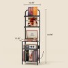 Homsorout Record Player Stand with Vinyl Storage - 5-Tier Turntable
