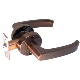 Kawaguchi Giken DJ-24-1M-BR Door Lever J Lever Round Seat Blank BS50 Brown