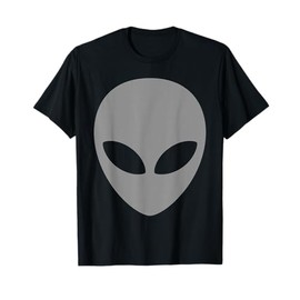 Grey Alien T Shirt Scary Grey Alien Head Tee Shirt T-Shirt