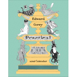 Mini Wall Calendar 2026, Edward Gorey: Practical Cats Art, 12 Months, Grid Design Featuring 12 Artworks