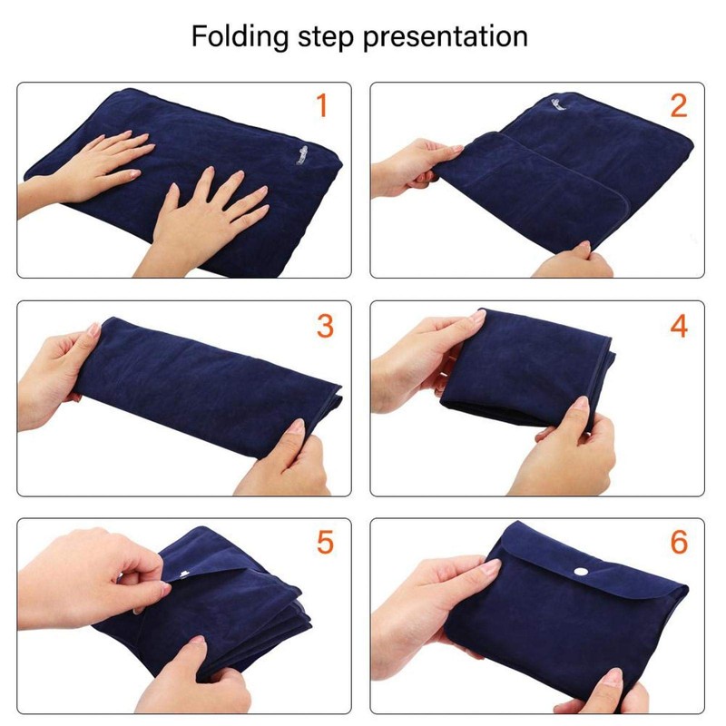 VGEBY1 Inflatable Pillow, Foldable Camping Pillow, Assembling Camping Pillow, Travel