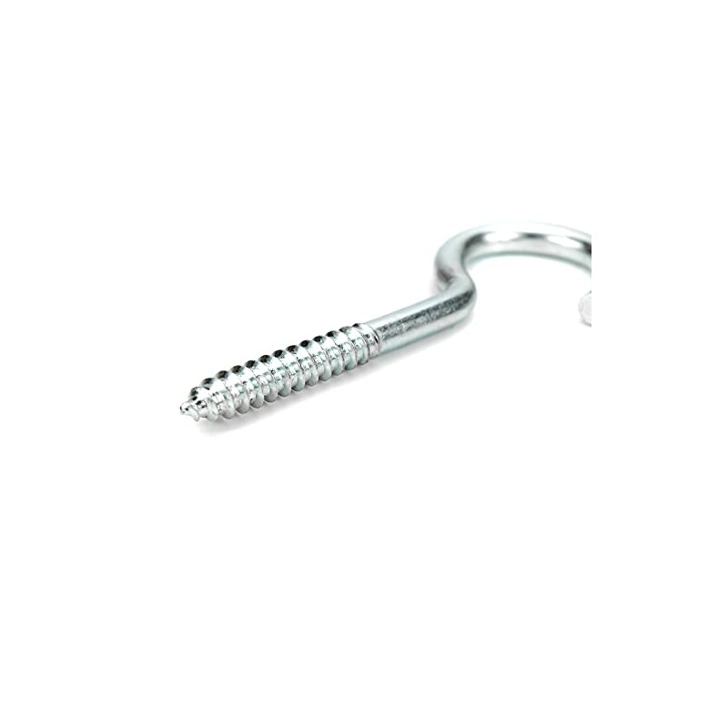 * Large Screw Hook Bright Galvanised | Length: Approx. 9.8