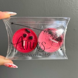 Zodiac Crystal Tea Light Candle Set - Zodiac: Aries (March 21 - April 19)