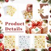 ZEYIYER 6Sheets Snowflake Stickers, Christmas Snow Flake Stickers for Craft