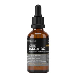Aceite para Barba Hombre con BX-Cítricos y 7 Aceites Naturales | Hidratante y Fortalecedor con Jojoba, Ricino, Emogreen y Vitamina E | Aroma Cítrico-Amaderado | MENSKINCARE.MX (30 ML)