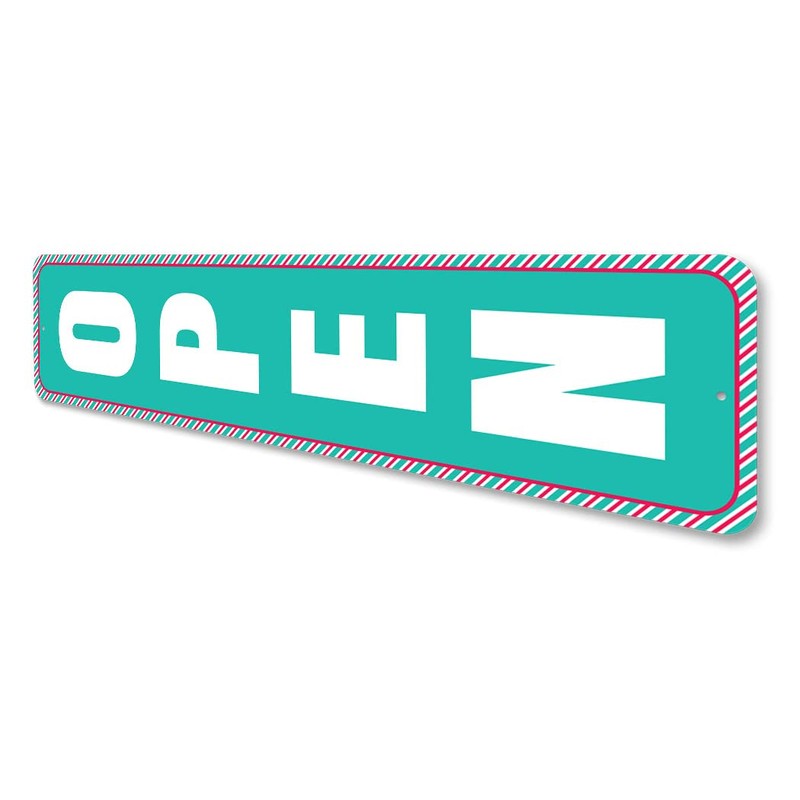 Christmas Open Sign Sign - 4 x 18