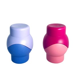 Tupperware Set of 2 Junge Wave Egg Cups Blue Purple Pink Egg Cups Egg Cosy